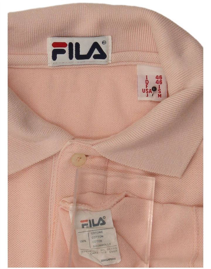 Tricou Polo Fila Bărbați IT 46 Small Pink Bumbac