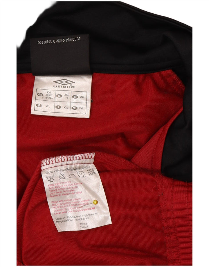 Jachetă de trening pentru bărbați Umbro UK 47/49 2XL Poliester color bloc roșu