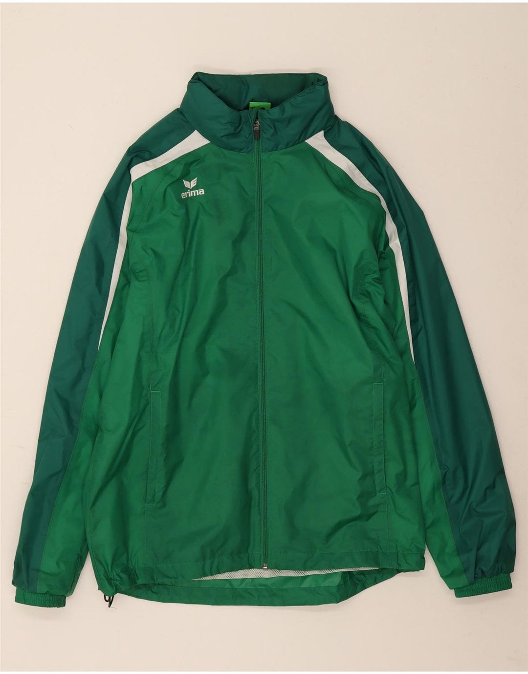Jachetă de ploaie cu glugă Erima pentru bărbați UK 38 Medium Green Colorblock Poliamidă