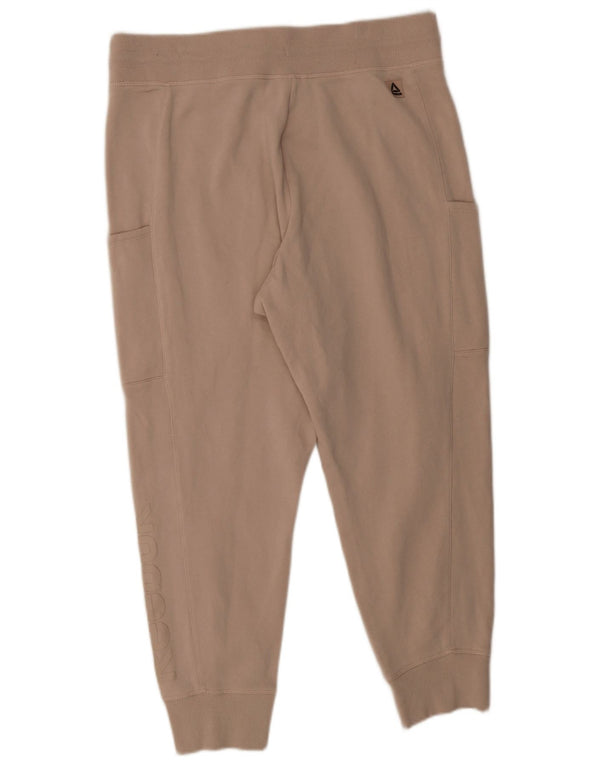 Pantaloni de trening grafic pentru femei Reebok Pantaloni de jogging UK 18 XL bumbac bej