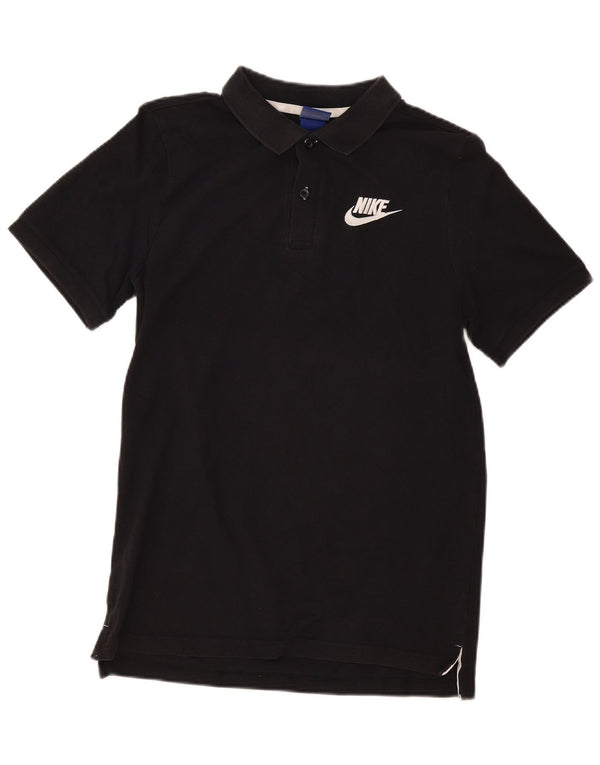 Tricou polo Nike pentru bărbați, bumbac negru mic