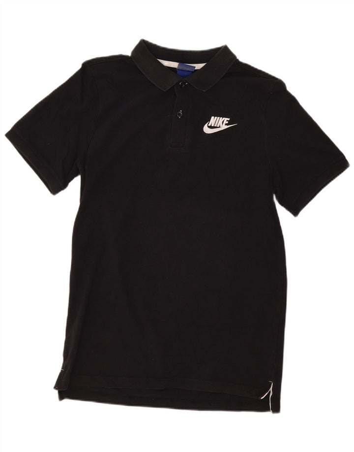 Tricou polo Nike pentru bărbați, bumbac negru mic