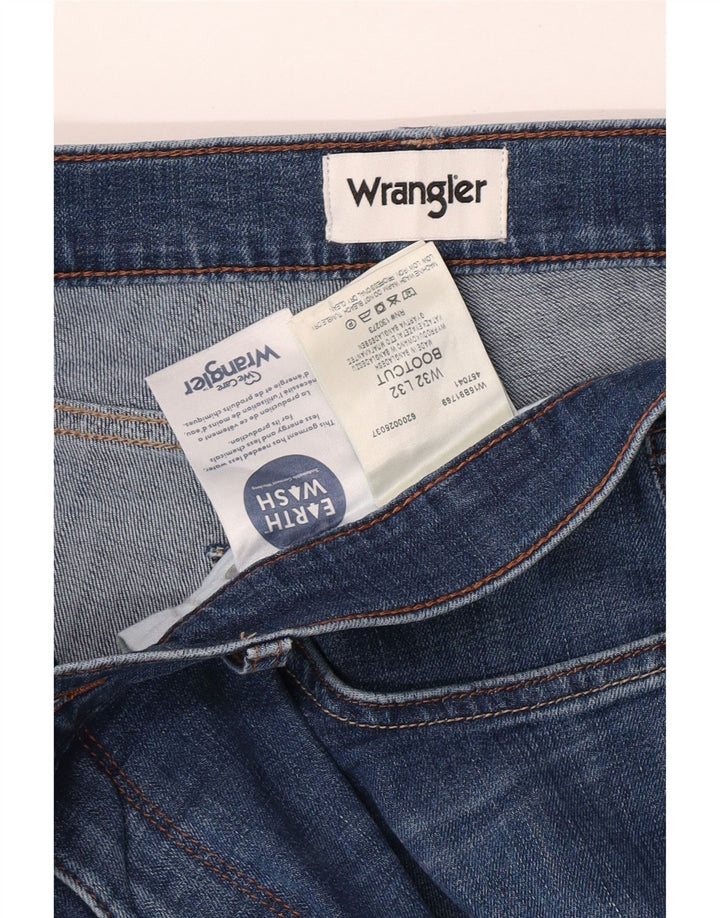 Blugi pentru bărbați Wrangler Bootcut W32 L32 Bumbac albastru