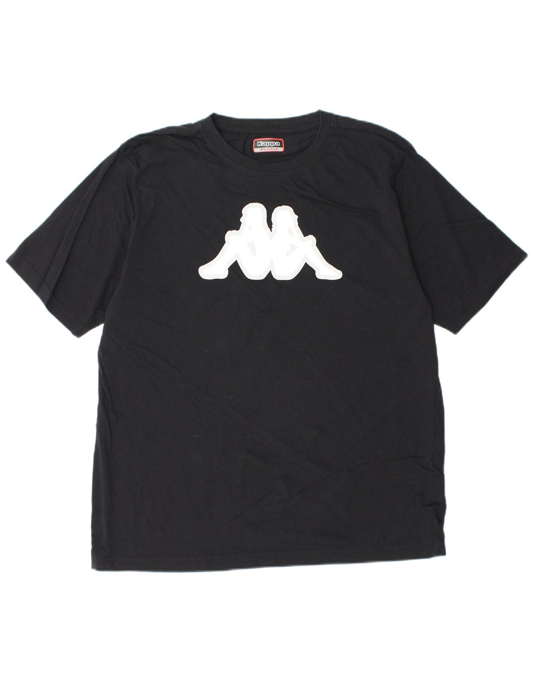 Tricou grafic KAPPA pentru bărbați Top XL bumbac negru