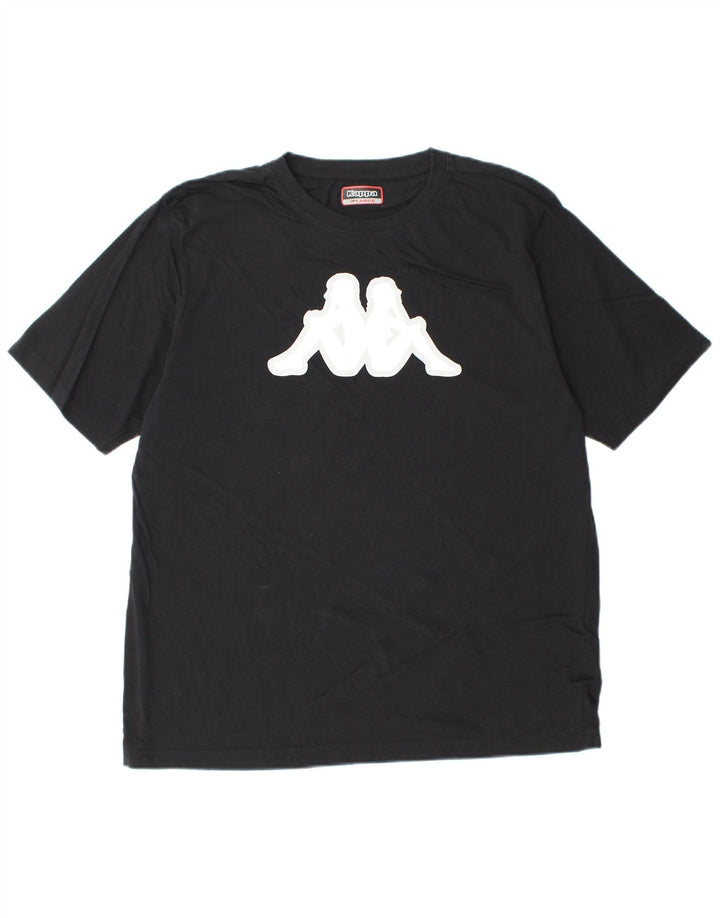 Tricou grafic KAPPA pentru bărbați Top XL bumbac negru
