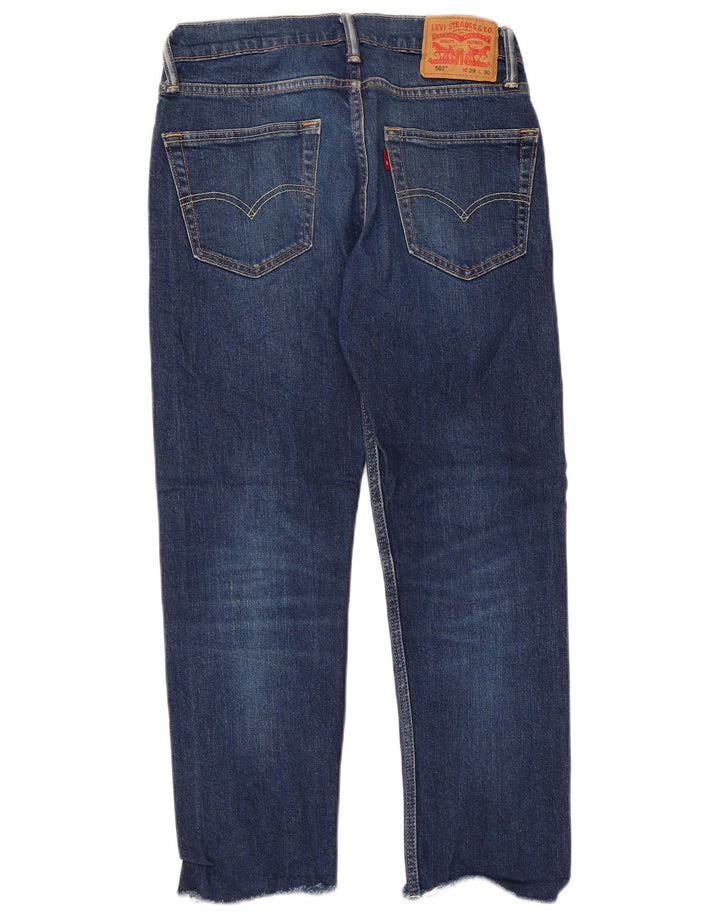 Blugi conici pentru femei Levi's 502 W29 L30 bumbac albastru