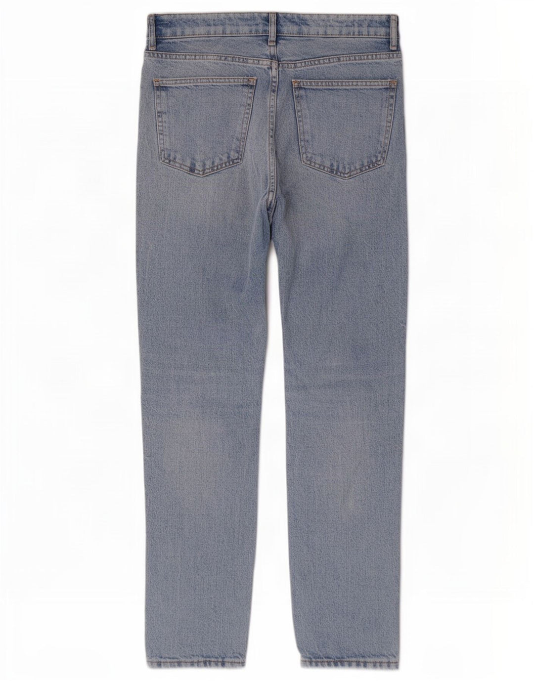 Blugi drepti distressed pentru femei Zara EU 40 Medium W30 L28 Albastru