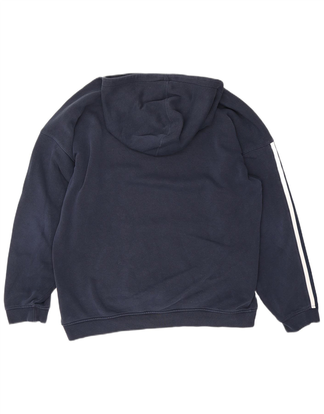 Pulover cu glugă grafic pentru bărbați Adidas, mediu bleumarin