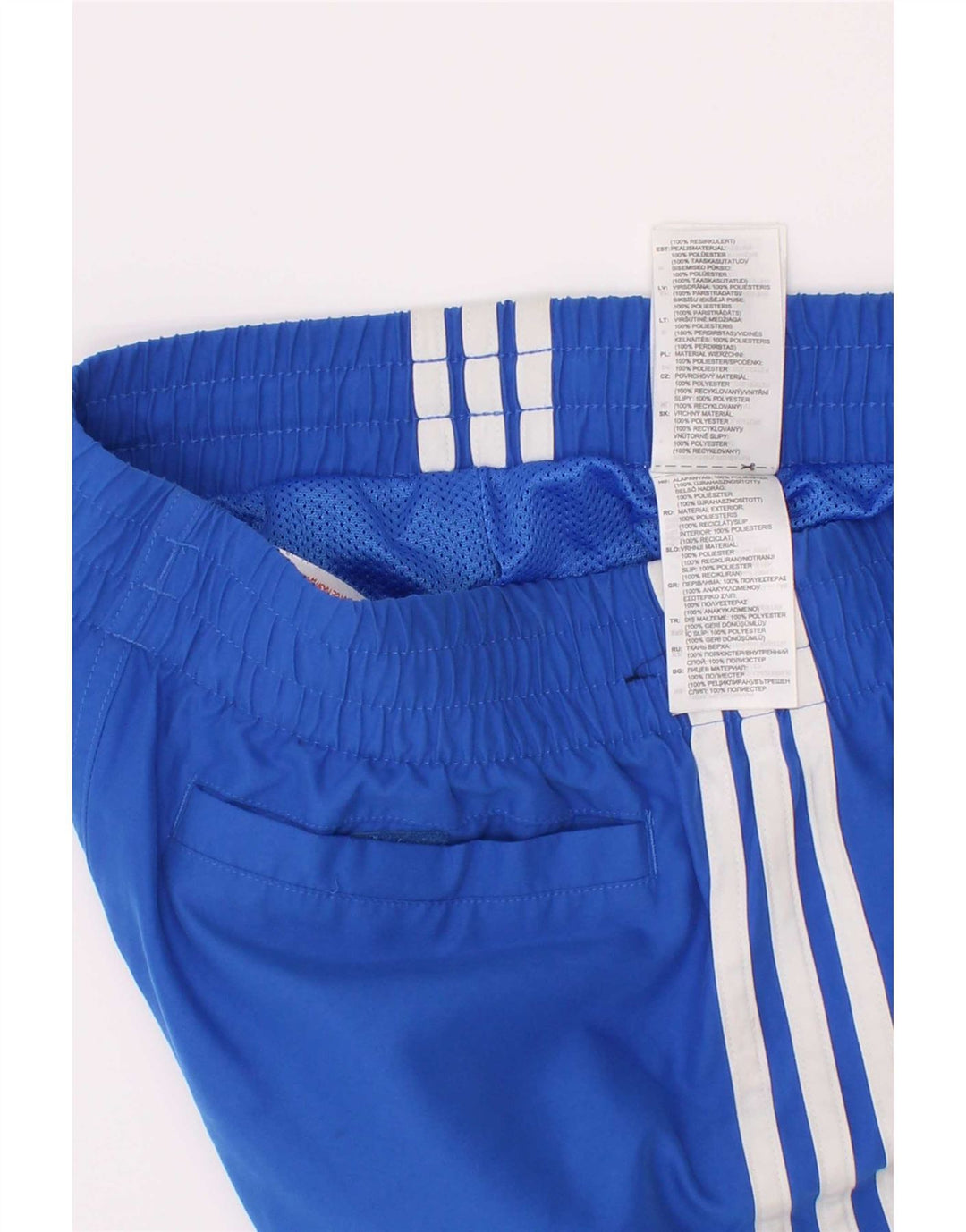 Pantaloni scurți de înot Adidas băieți 12-13 ani poliester albastru