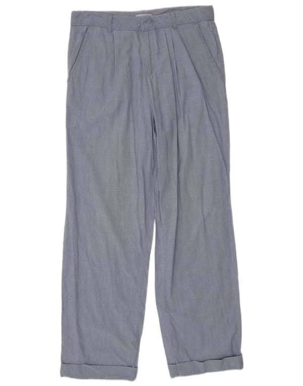 Max&Co. Pantaloni chino pentru femei UK 14 Large W32 L30 Blue Bumbac