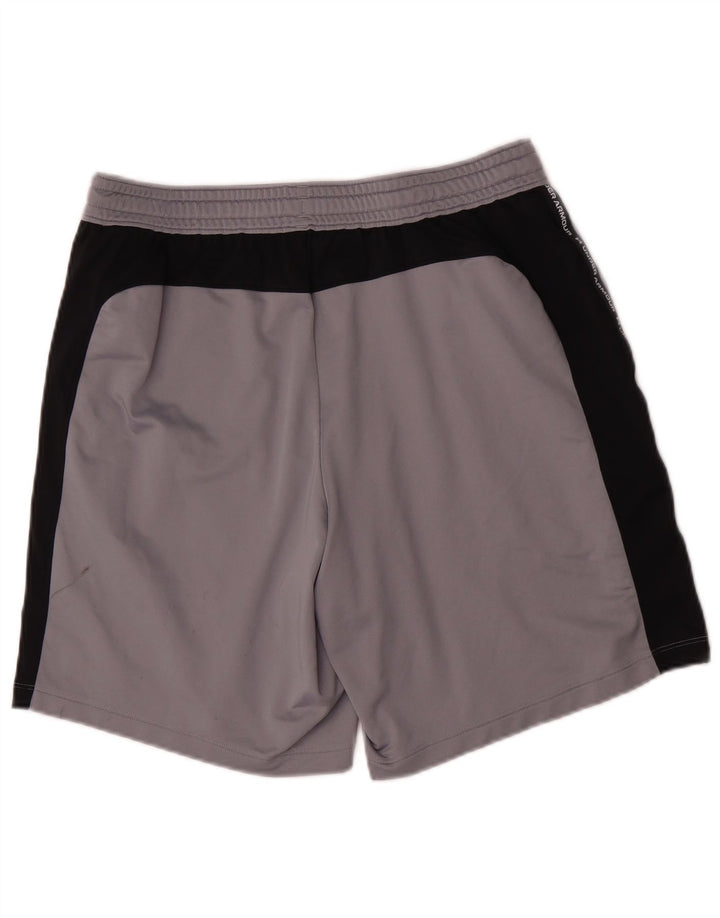 Pantaloni scurți sport grafic Under Armour pentru bărbați, mari, gri, poliester color bloc