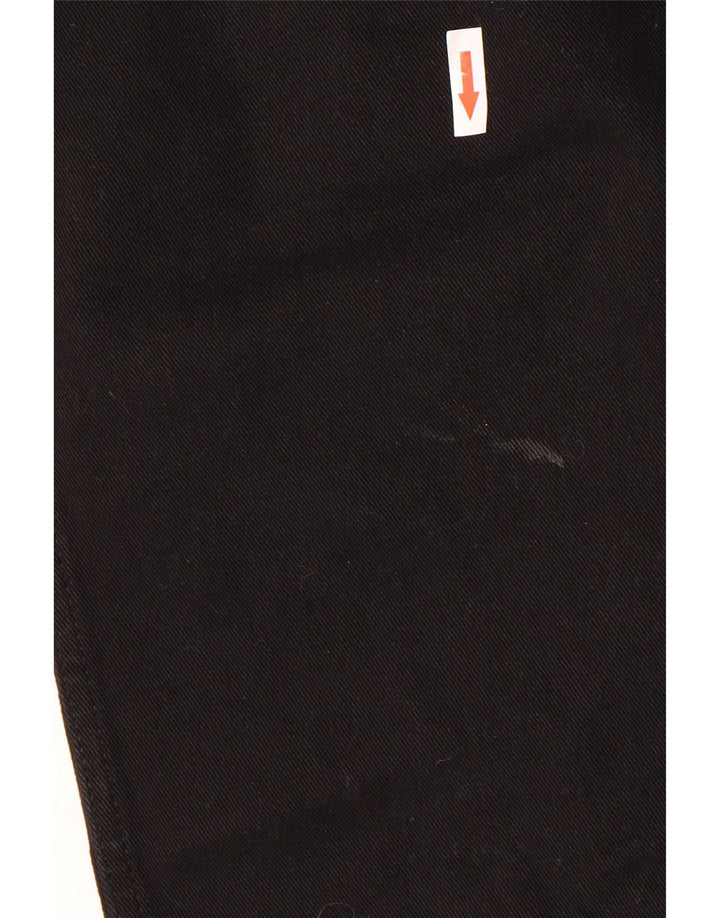 Blugi drepti pentru bărbați Wrangler W34 L34 bumbac negru