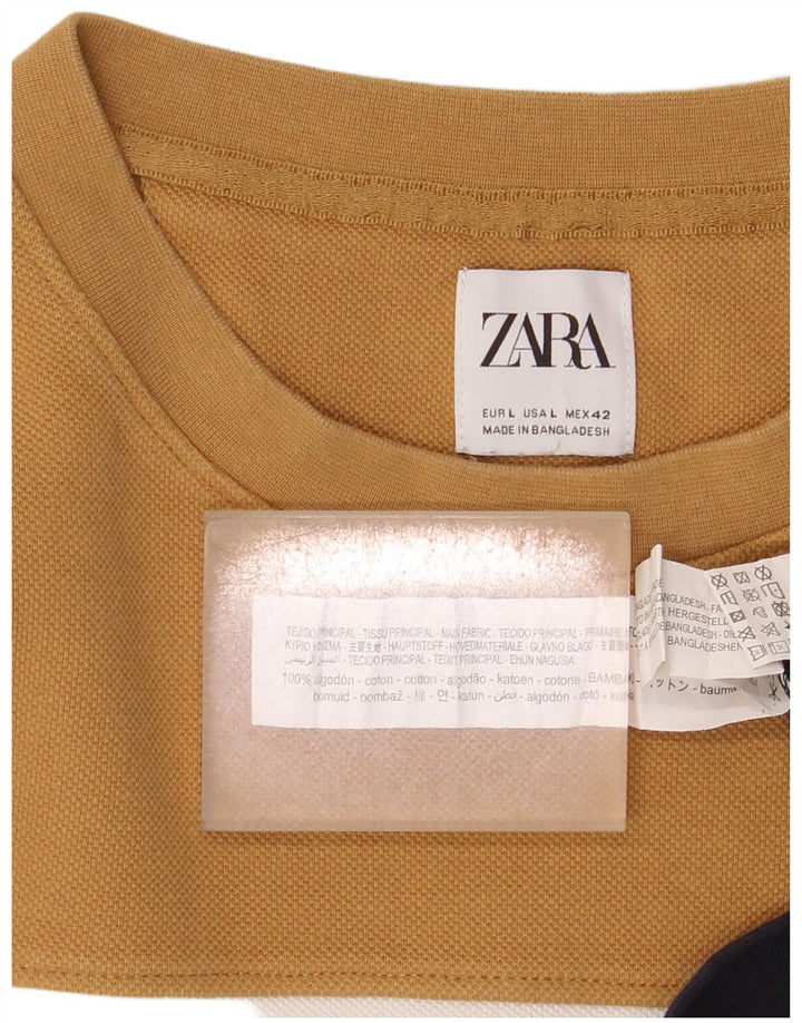 Pulover pentru bărbați Zara Pulover mare, multicolor, color block, bumbac