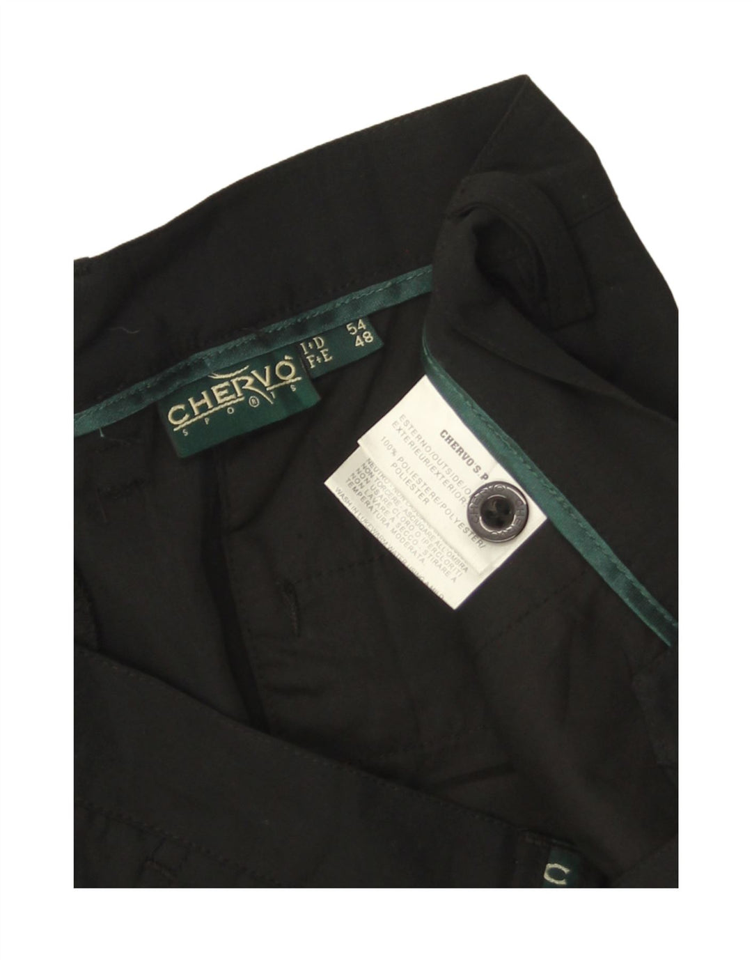 Pantaloni chino pentru bărbați CHERVO IT 54 2XL W36 L32 Negru Poliester