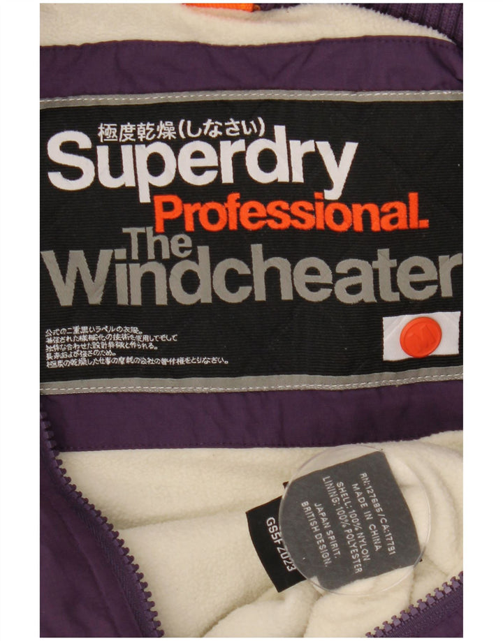 Jachetă Windbreaker pentru femei Superdry The Windcheater UK 14, violet mediu