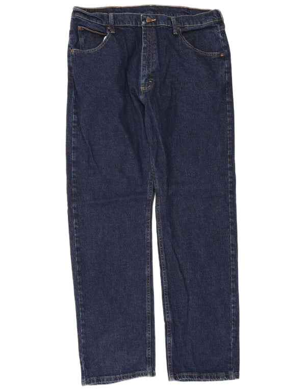 Blugi drepti pentru bărbați Wrangler W36 L32 bumbac bleumarin