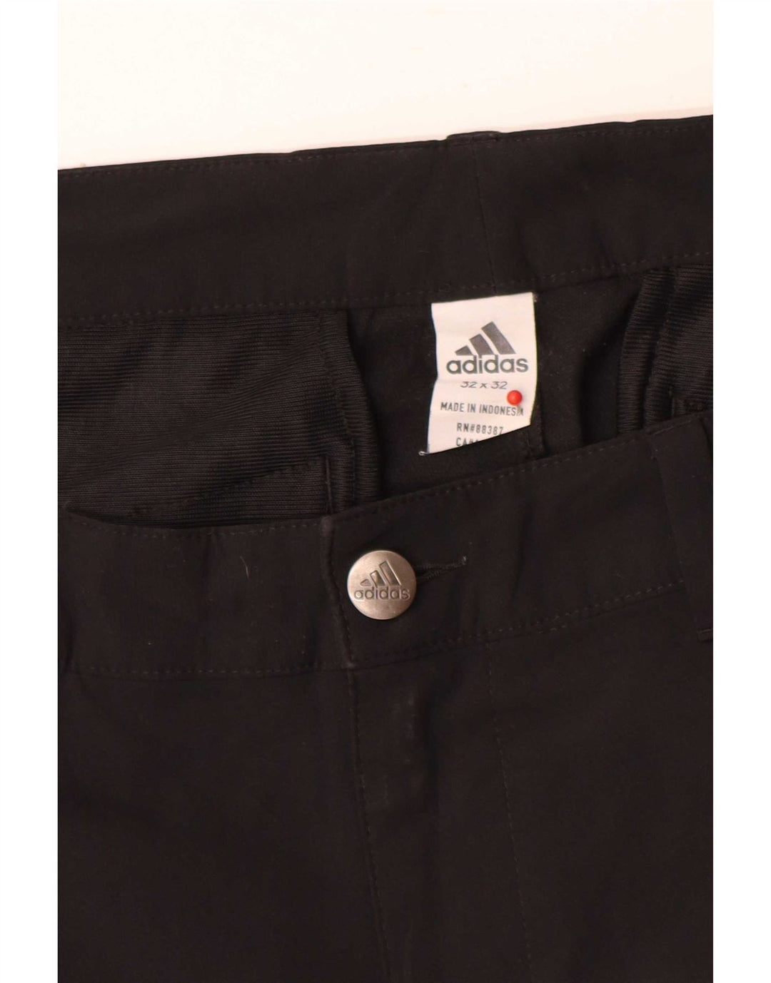 Pantaloni chino subțiri pentru femei Adidas W32 L32 poliester negru