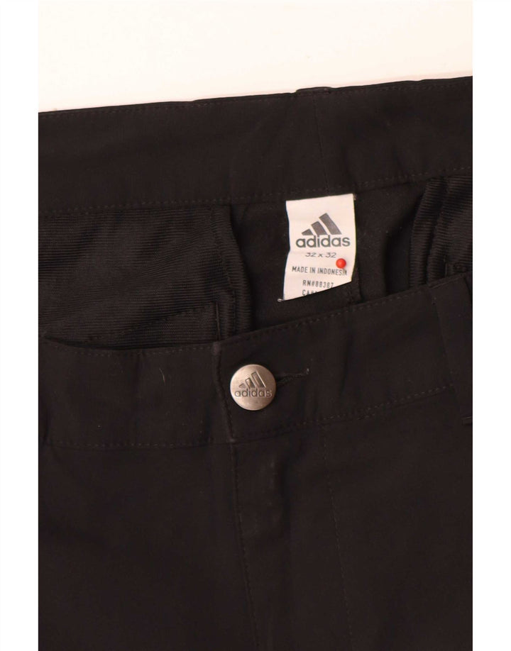 Pantaloni chino subțiri pentru femei Adidas W32 L32 poliester negru