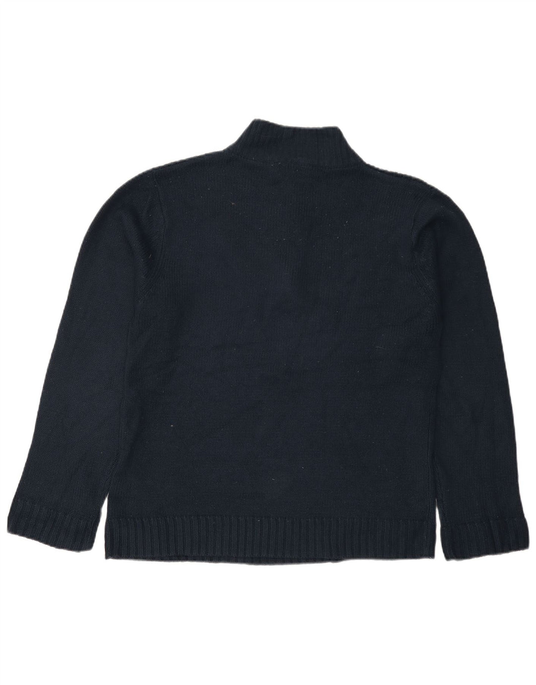 PIERRE CARDIN Pulover pentru bărbați, cu fermoar, cu gât, mediu, albastru marin acrilic