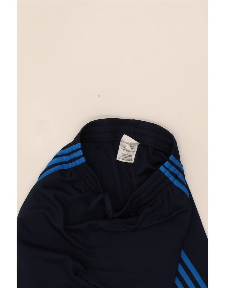 ADIDAS Boys Sport Shorts 10-11 Years  Navy Blue Polyester Vintage Adidas and Second-Hand Adidas from Messina Hembry 