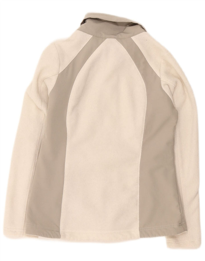 Jachetă fleece Columbia pentru femei UK 12 Medium Off White Colorblock Poliester