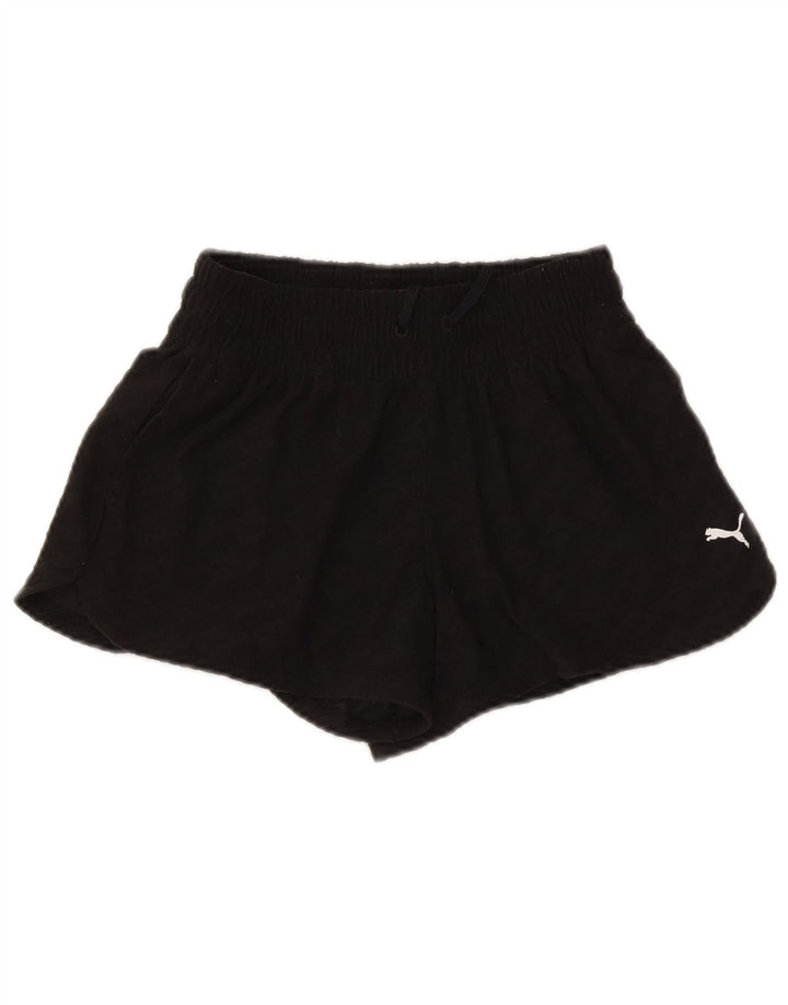 Pantaloni scurti sport Puma pentru femei UK 10 Small Negru Poliester