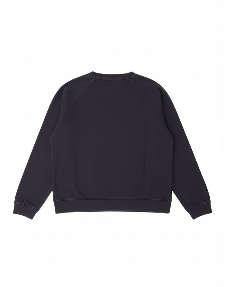 TOMMY HILFIGER Womens Graphic Sweatshirt Jumper UK 14 Medium Navy Blue