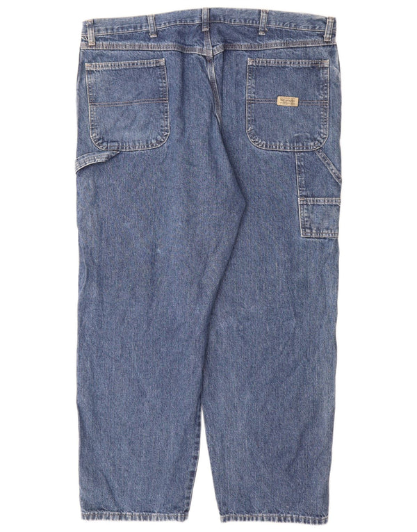 Blugi drepti pentru bărbați Wrangler W42 L30, bumbac albastru