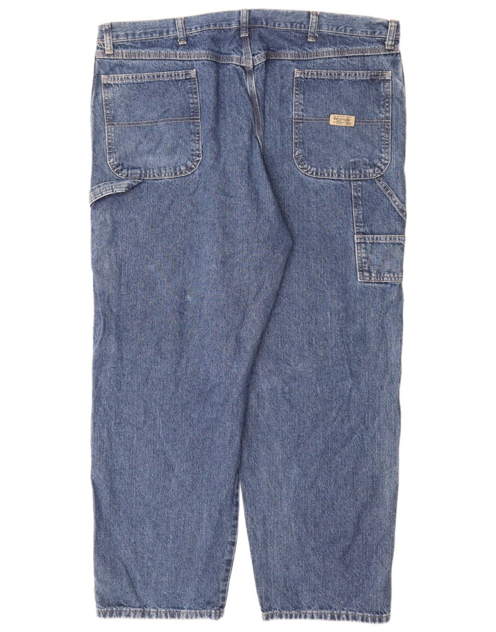 Blugi drepti pentru bărbați Wrangler W42 L30, bumbac albastru