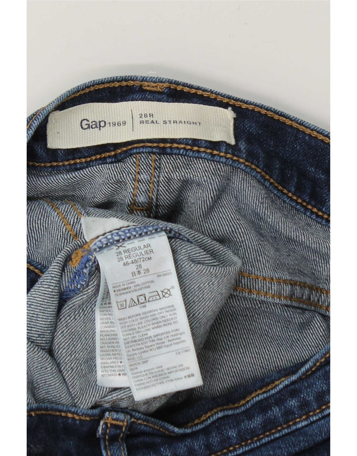Blugi Gap Bărbați Drepți W28 L29 Bumbac Albastru