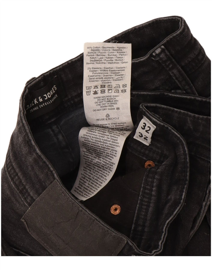 Blugi Jack & Jones GLENN Slim pentru bărbați W32 L32 bumbac gri