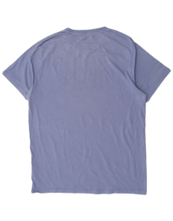 Joules Mens Graphic T-Shirt Top Medium Blue Cotton