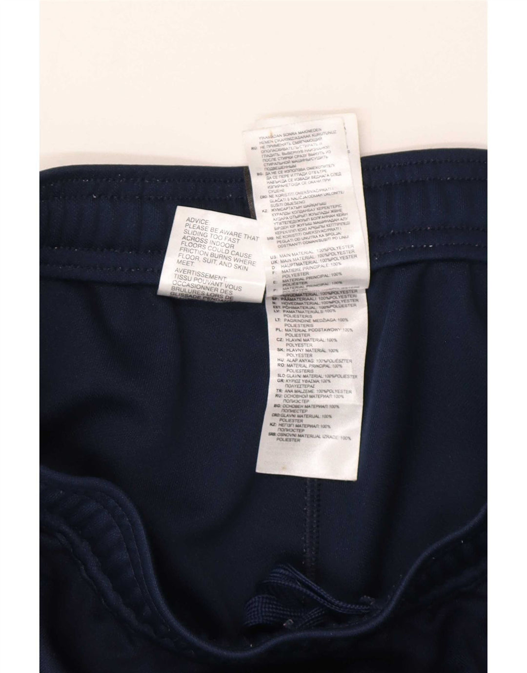 Pantaloni de trening Adidas pentru bărbați, poliester mediu albastru bleumarin