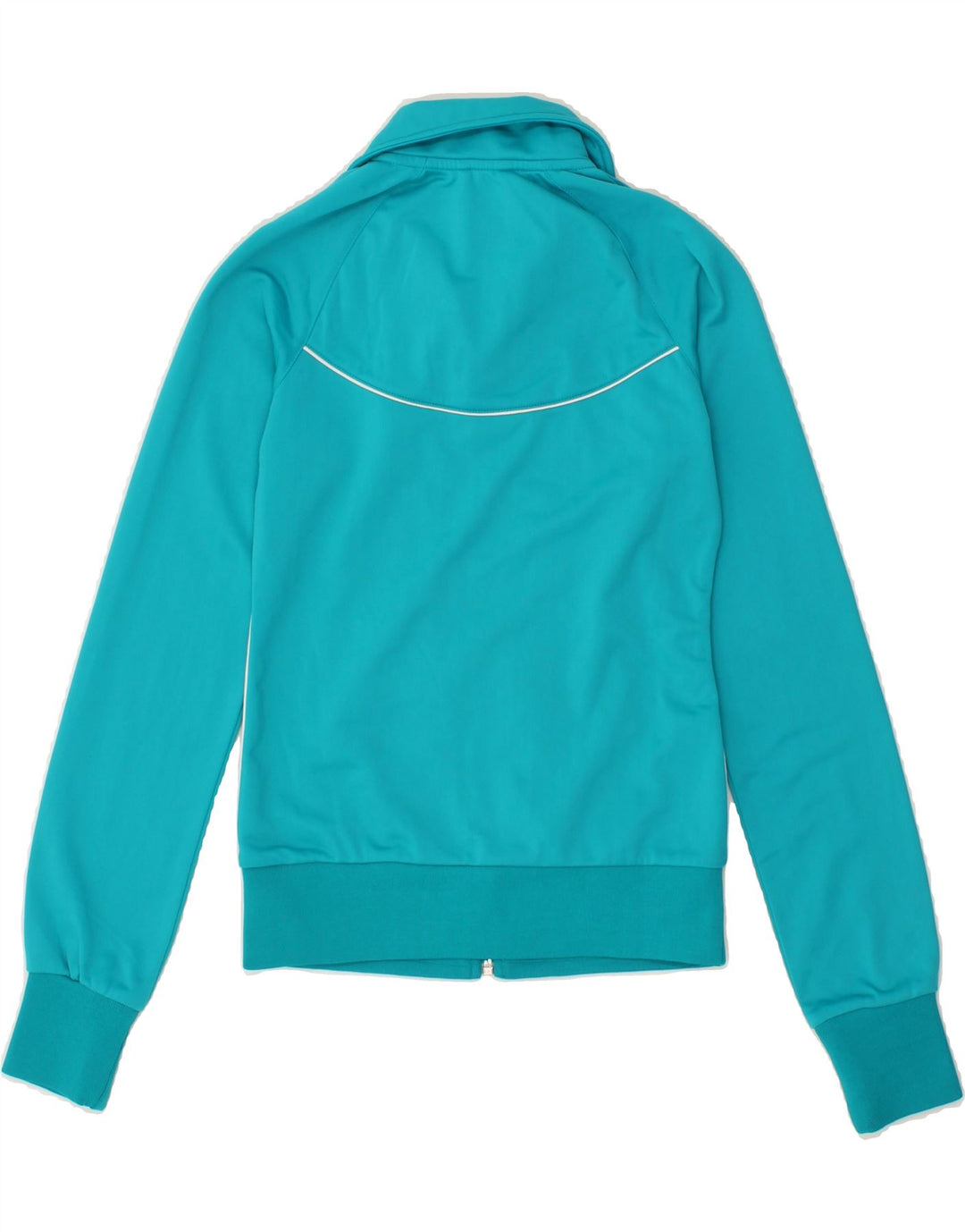 NIKE Womens Tracksuit Top Jacket UK 4/6 XS Blue Polyester Vintage Nike and Second-Hand Nike from Messina Hembry 