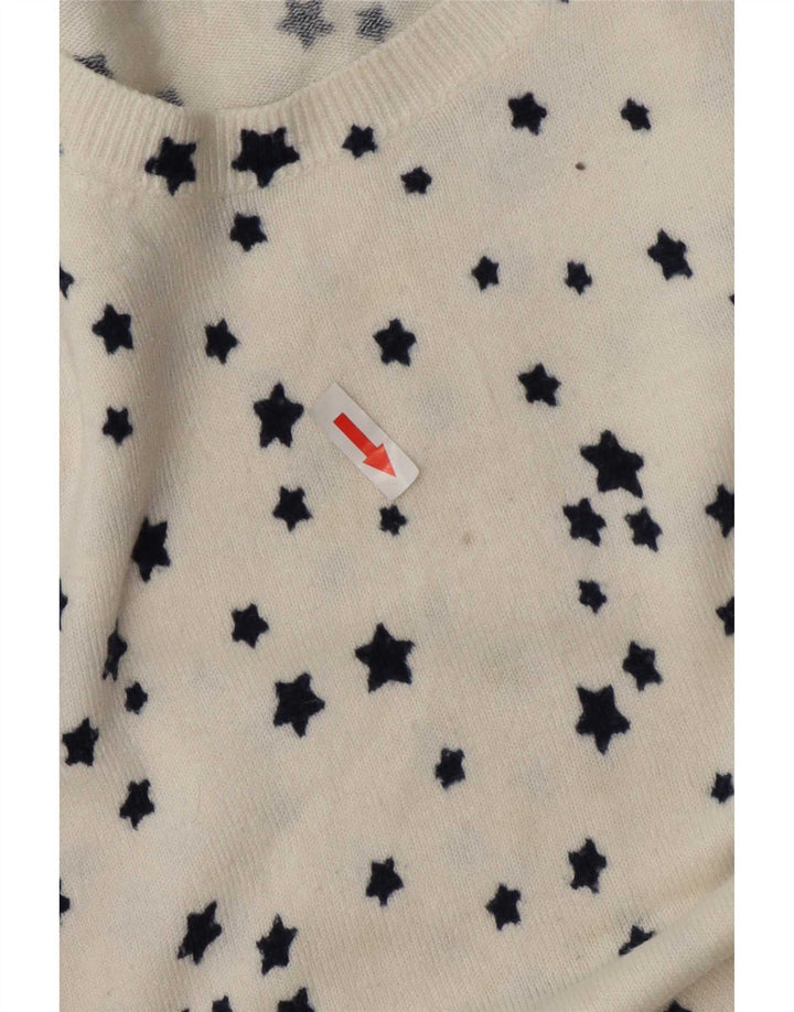 Pulover pentru femei Marks & Spencer cu decolteu triplu UK 16, mare, alb