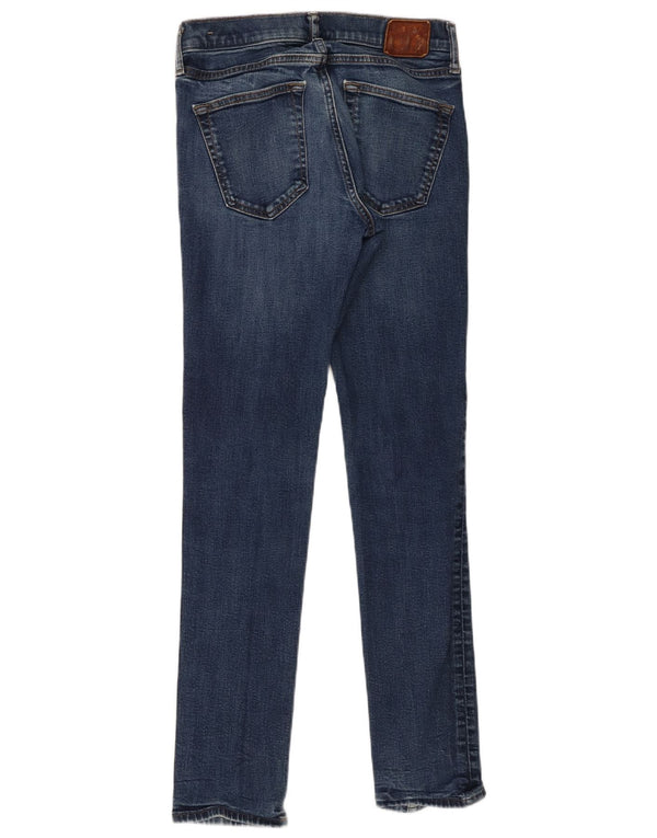 Blugi skinny Langdon Abercrombie & Fitch pentru femei W29 L32 bumbac albastru