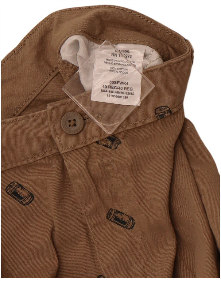 Pantaloni scurți cargo grafic WRANGLER pentru bărbați W40 XL bumbac maro