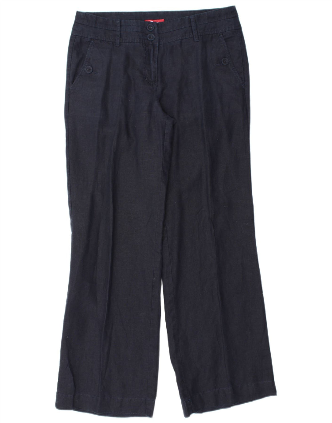 MONSOON Pantaloni chino pentru femei cu picioare largi UK 10 Small W32 L31 Bleumarin In