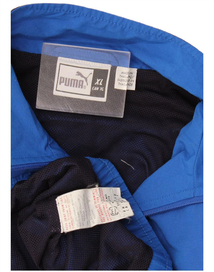 Jachetă de trening pentru bărbați Puma, XL, albastru, poliester color bloc
