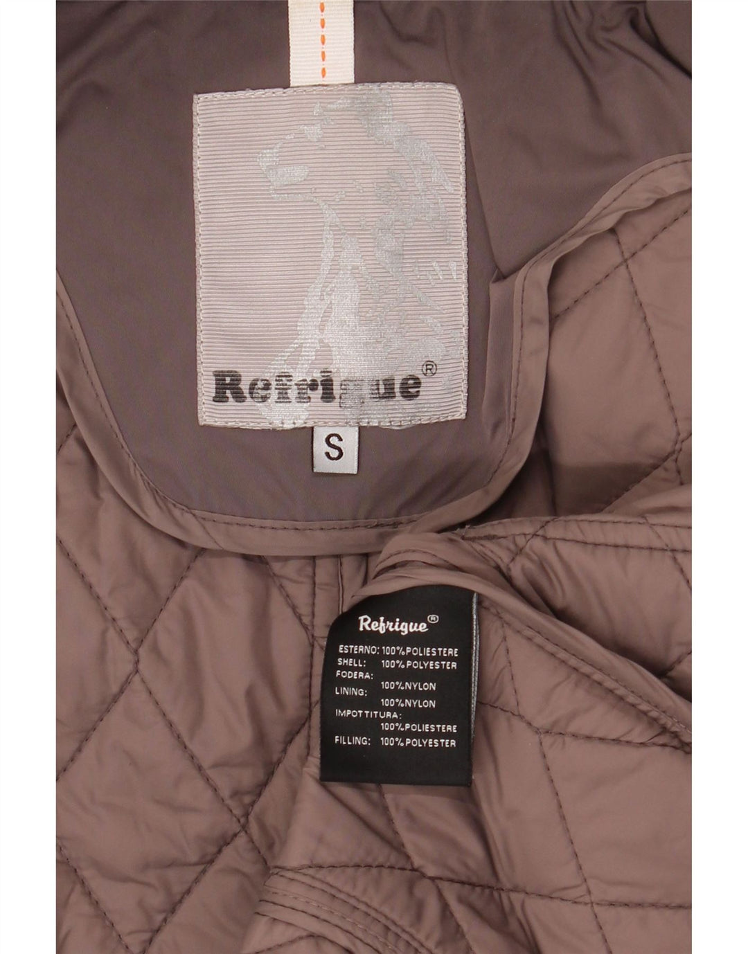 Jachetă matlasată pentru femei Refrigiwear UK 10 Poliester gri mic