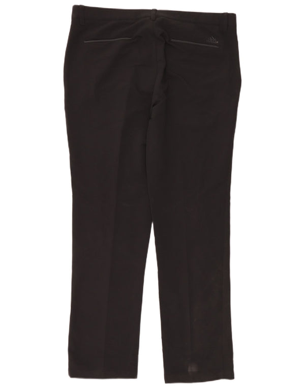 Pantaloni chino drepți pentru bărbați Adidas W36 L32 poliester negru