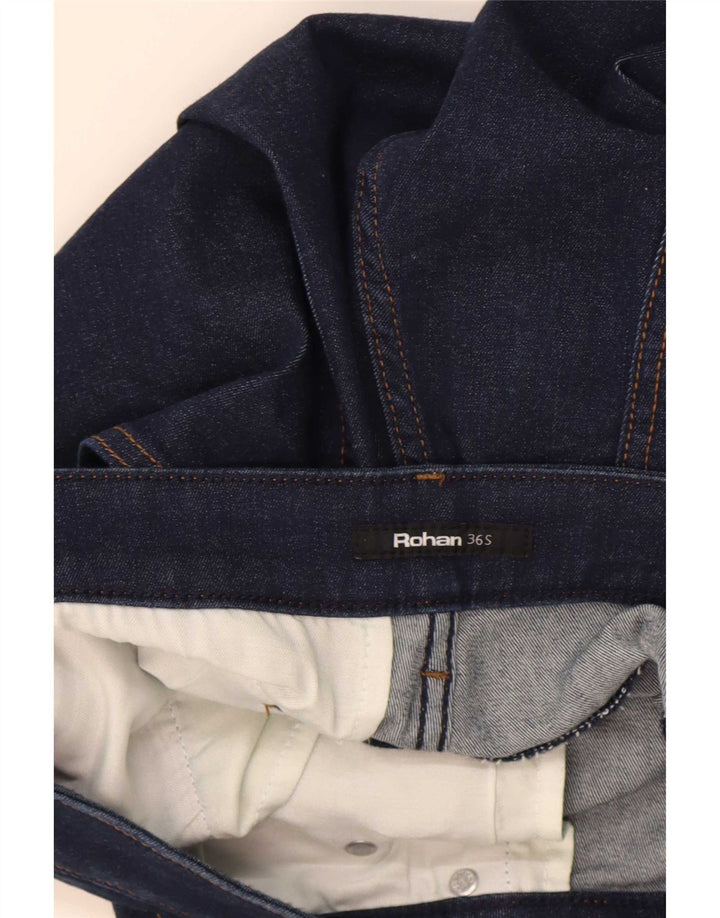 Blugi drepti pentru bărbați Rohan W36 L29 Bumbac bleumarin