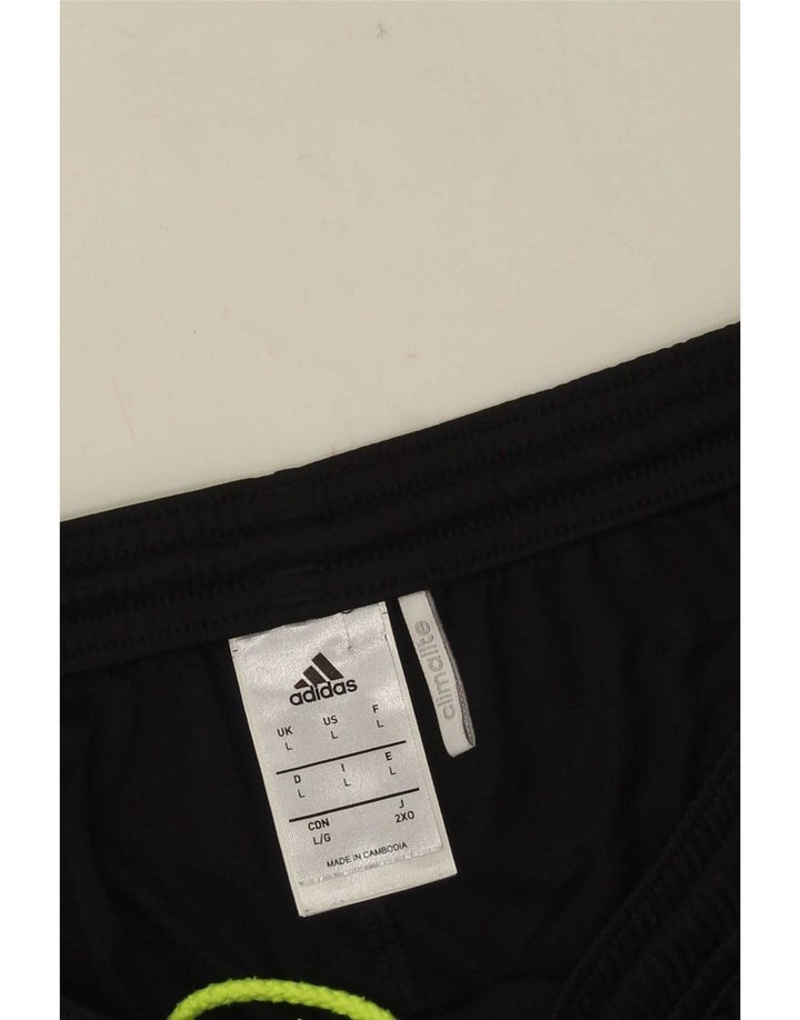 Pantaloni scurți sport Adidas Climalite pentru bărbați, mari, negru, poliester color bloc