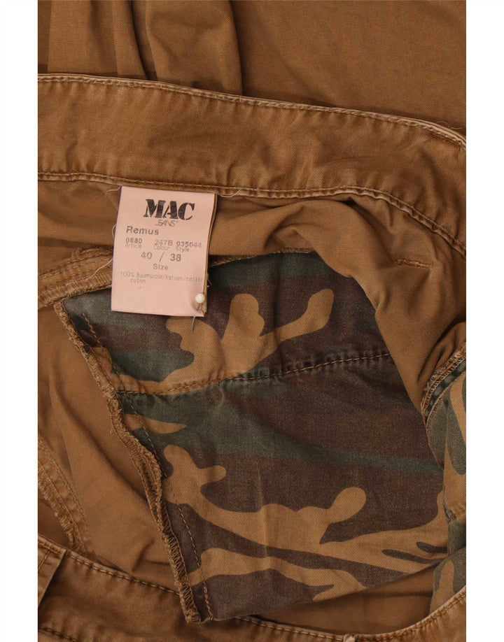 Pantaloni cargo drepti pentru bărbați Mac W40 L38 bumbac maro