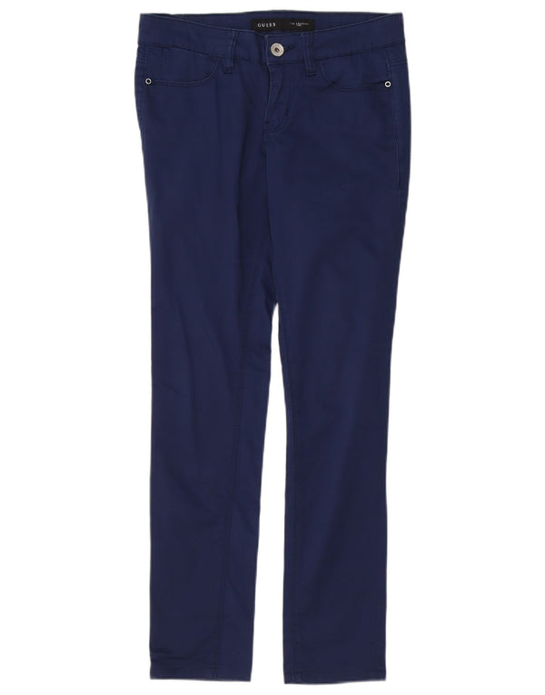 Guess Pantaloni skinny casual pentru femei W26 L28 bumbac bleumarin