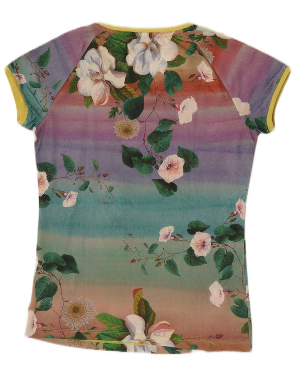 Tricou Adidas Femei Top XS UK 6 Multicolor Floral Poliester