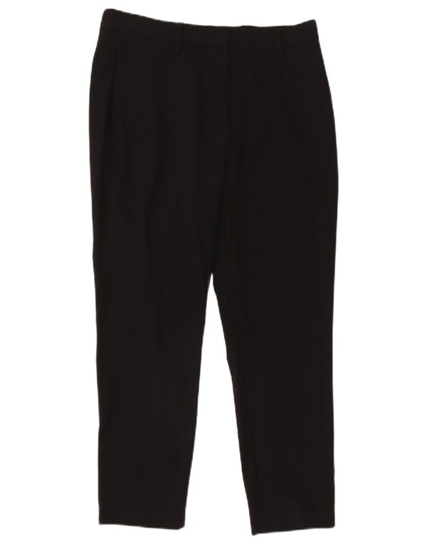 Marks & Spencer Pantaloni de costum crop slim pentru femei UK 12 Medium W30 L25 Negru
