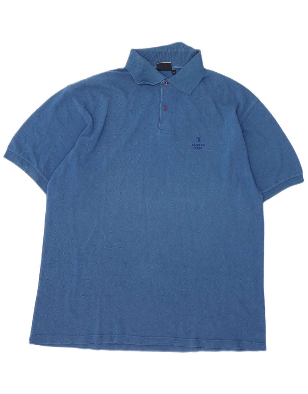 TRUSSARDI Tricou Polo XL Bumbac Albastru