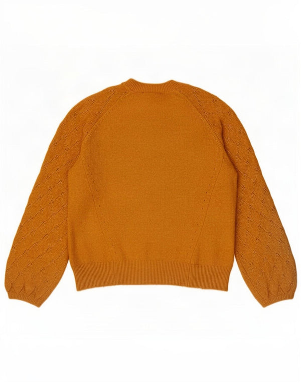 Pulover Oasis pentru femei cu decolteu triplu UK 14 Galben mediu acrilic
