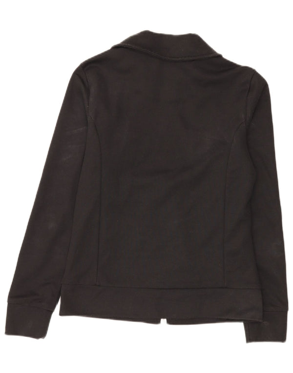Jachetă de trening pentru femei Adidas UK 8, bumbac negru mic